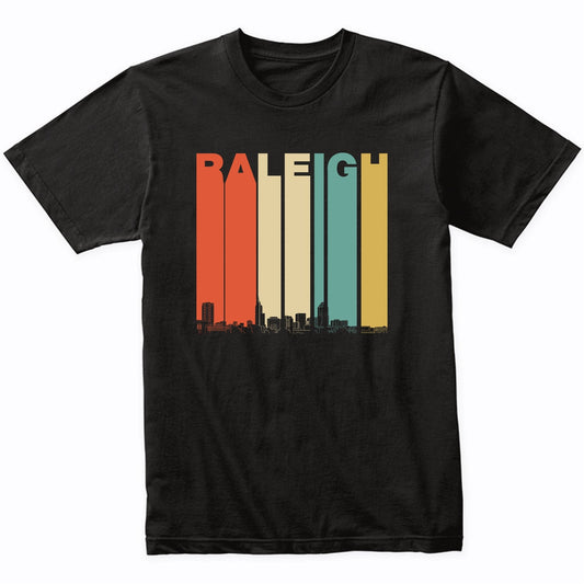 Vintage 1970's Style Raleigh North Carolina Skyline T-Shirt