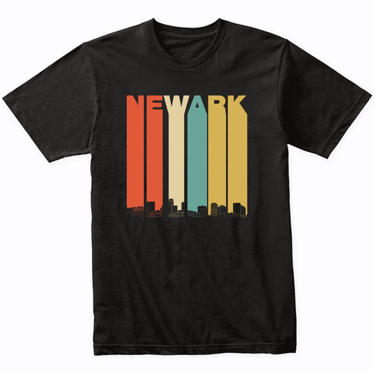 Vintage 1970's Style Newark New Jersey Skyline T-Shirt