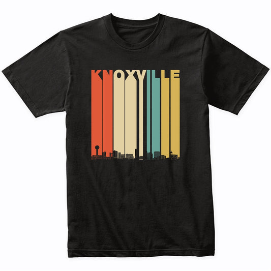 Vintage 1970's Style Knoxville Tennessee Skyline T-Shirt