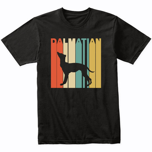 Vintage 1970's Style Dalmatian Silhouette Dog Owner T-Shirt