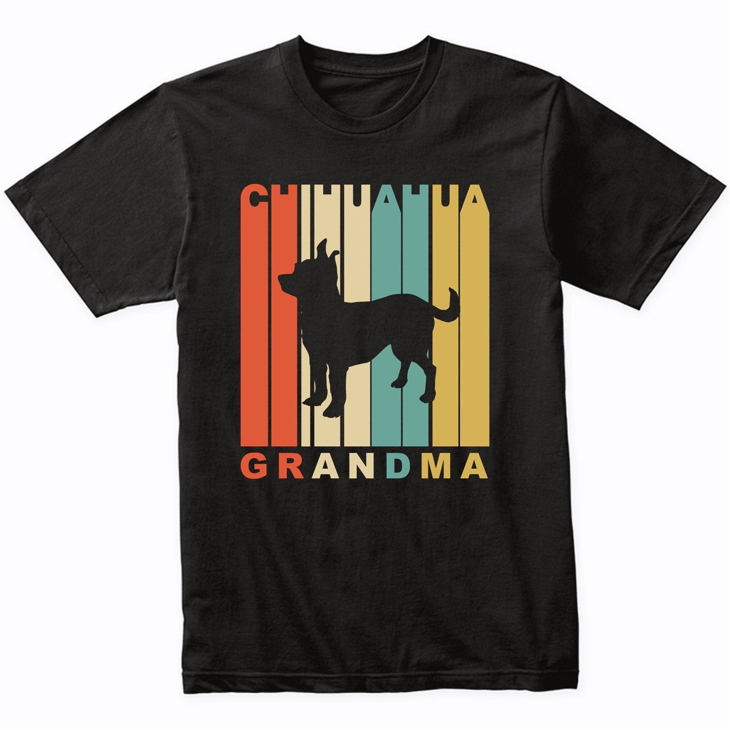 Retro Style Chihuahua Grandma Dog Grandparent T-Shirt
