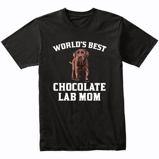 World's Best Chocolate Lab Mom Dog Owner Graphic T-Shirt