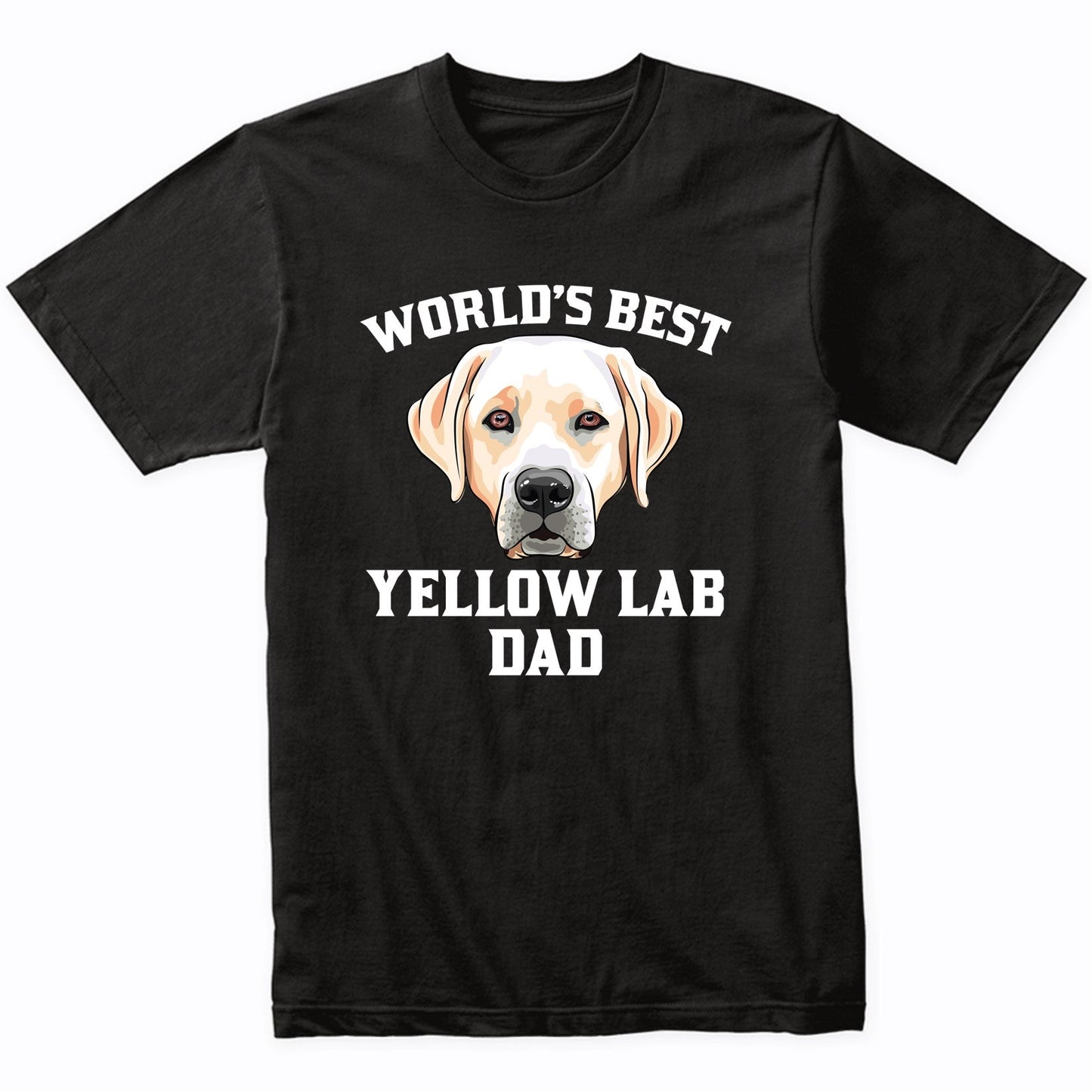 World's Best Yellow Lab Dad Dog Owner Graphic T-Shirt