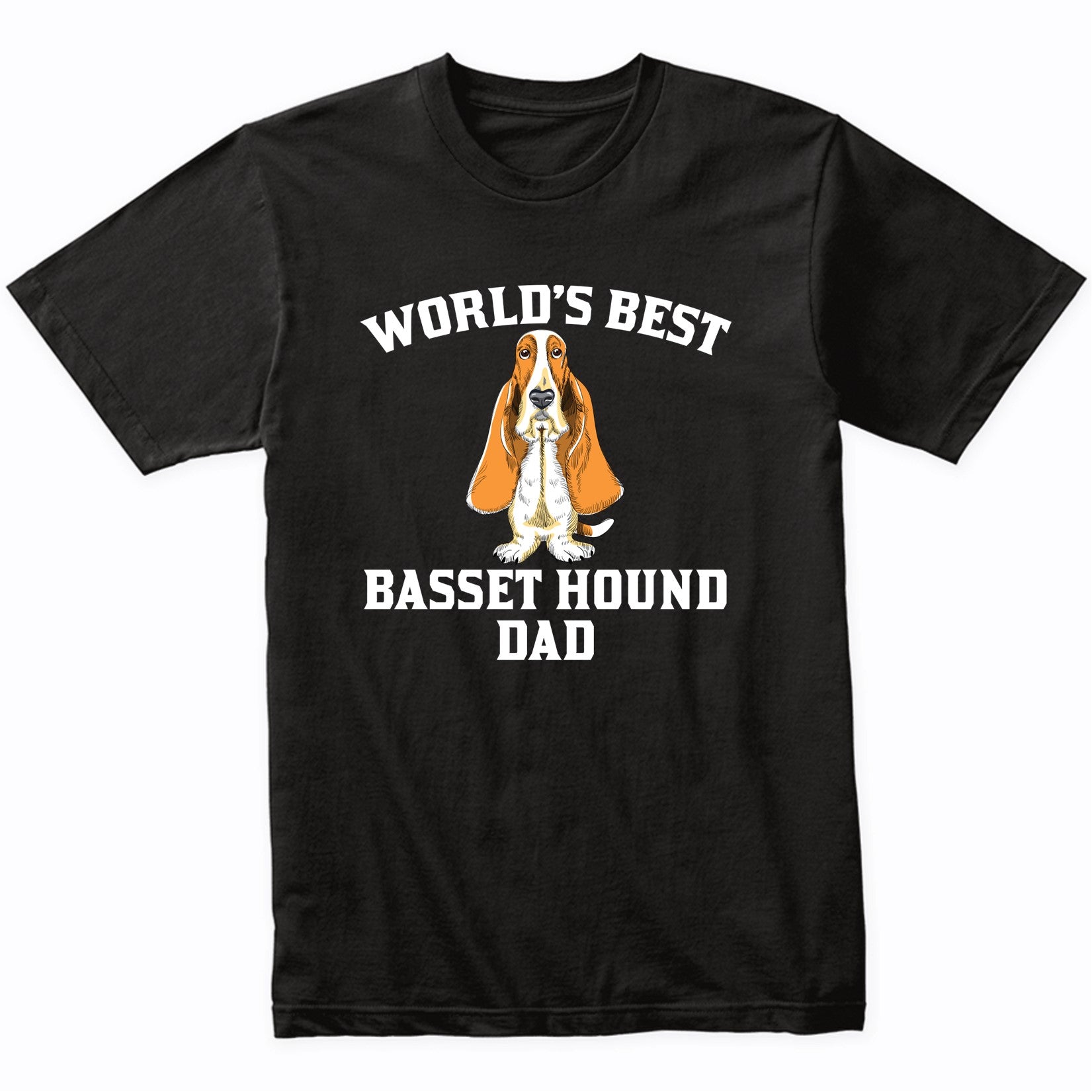 World's Best Basset Hound Dad Dog Owner Graphic T-Shirt