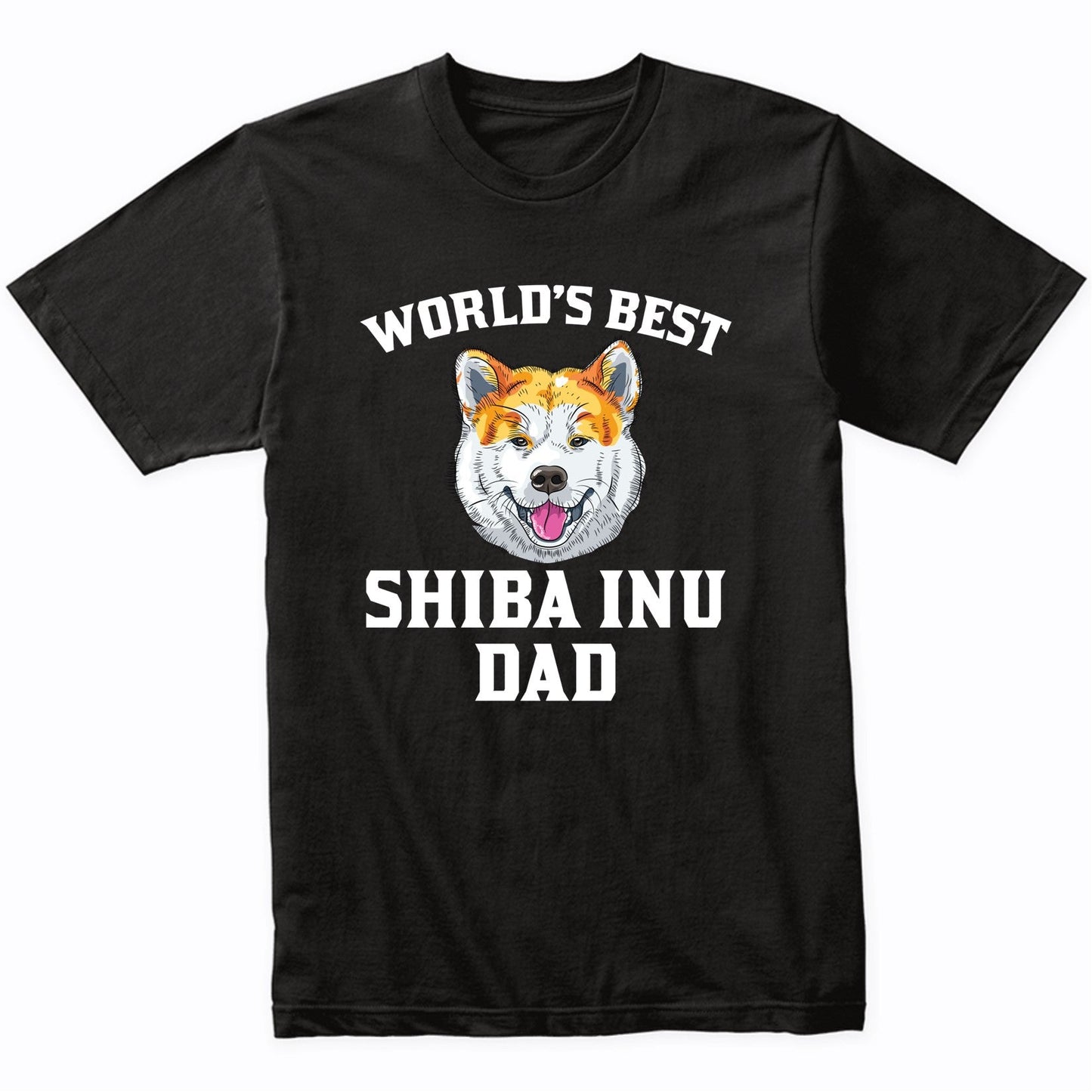 World's Best Shiba Inu Dad Dog Owner Graphic T-Shirt