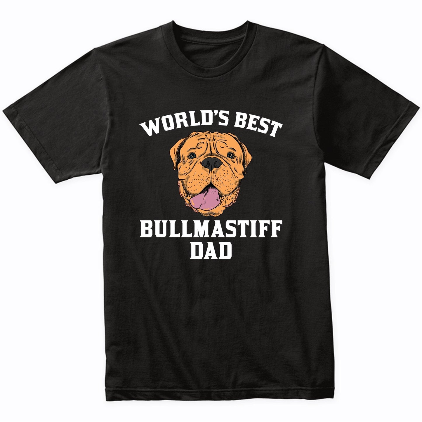 World's Best Bullmastiff Dad Dog Owner Graphic T-Shirt