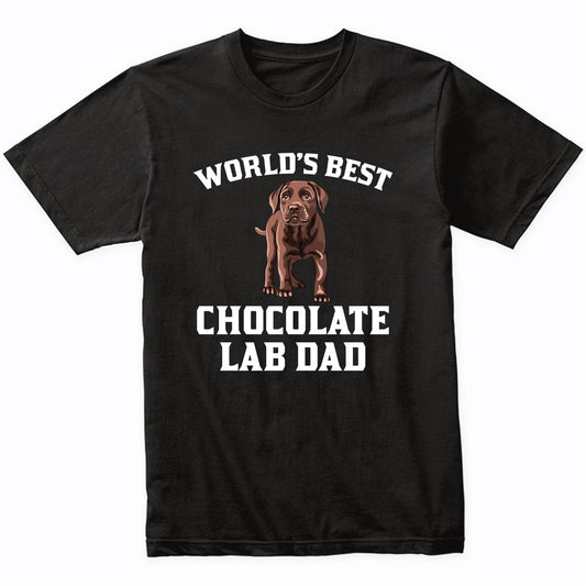 World's Best Chocolate Lab Dad Dog Owner Graphic T-Shirt