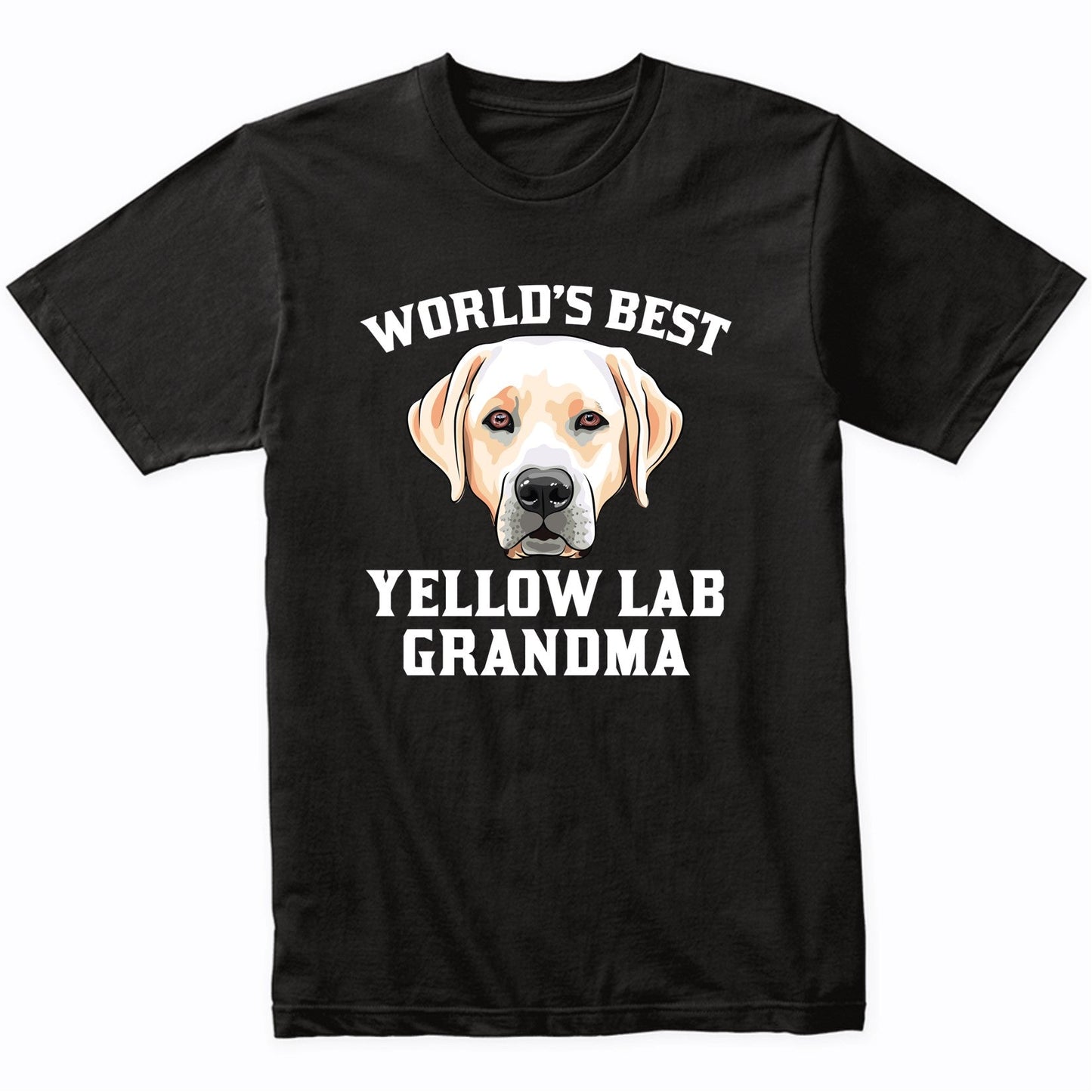 World's Best Yellow Lab Grandma Dog Graphic T-Shirt