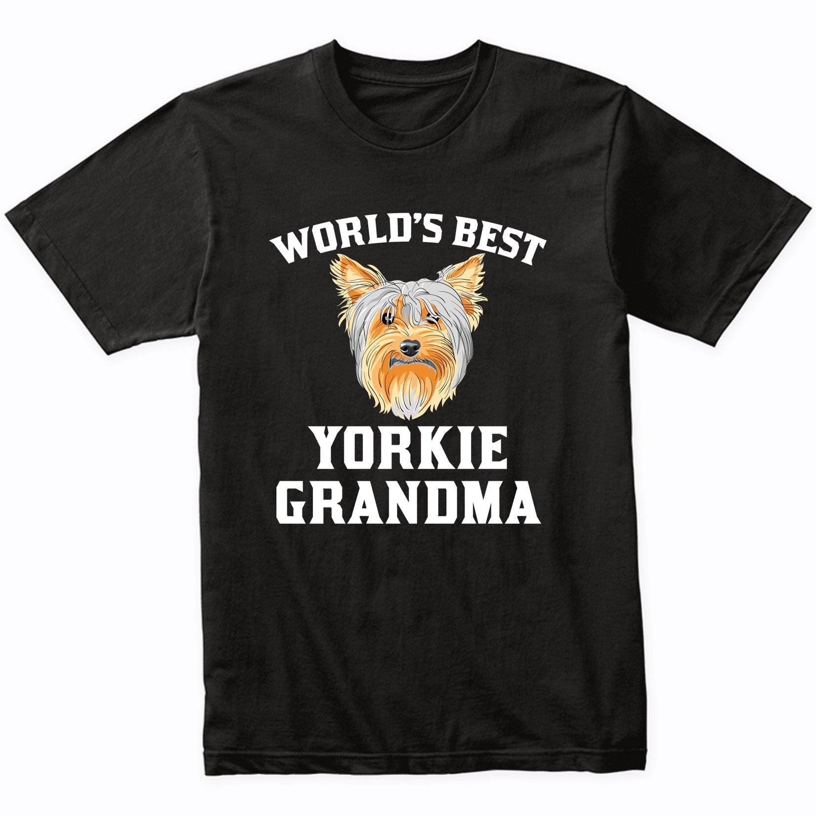 World's Best Yorkie Grandma Dog Graphic T-Shirt