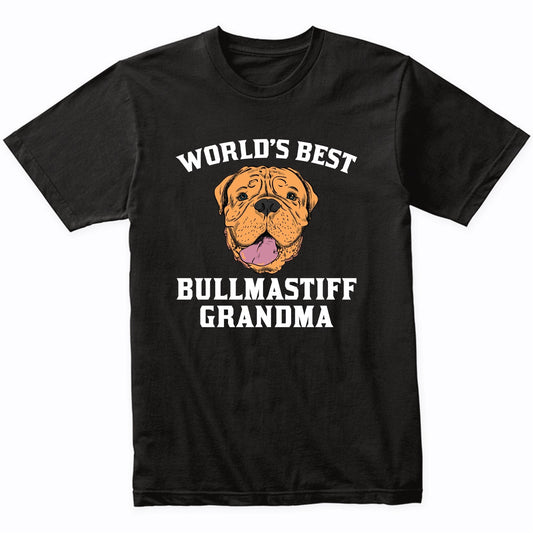 World's Best Bullmastiff Grandma Dog Graphic T-Shirt