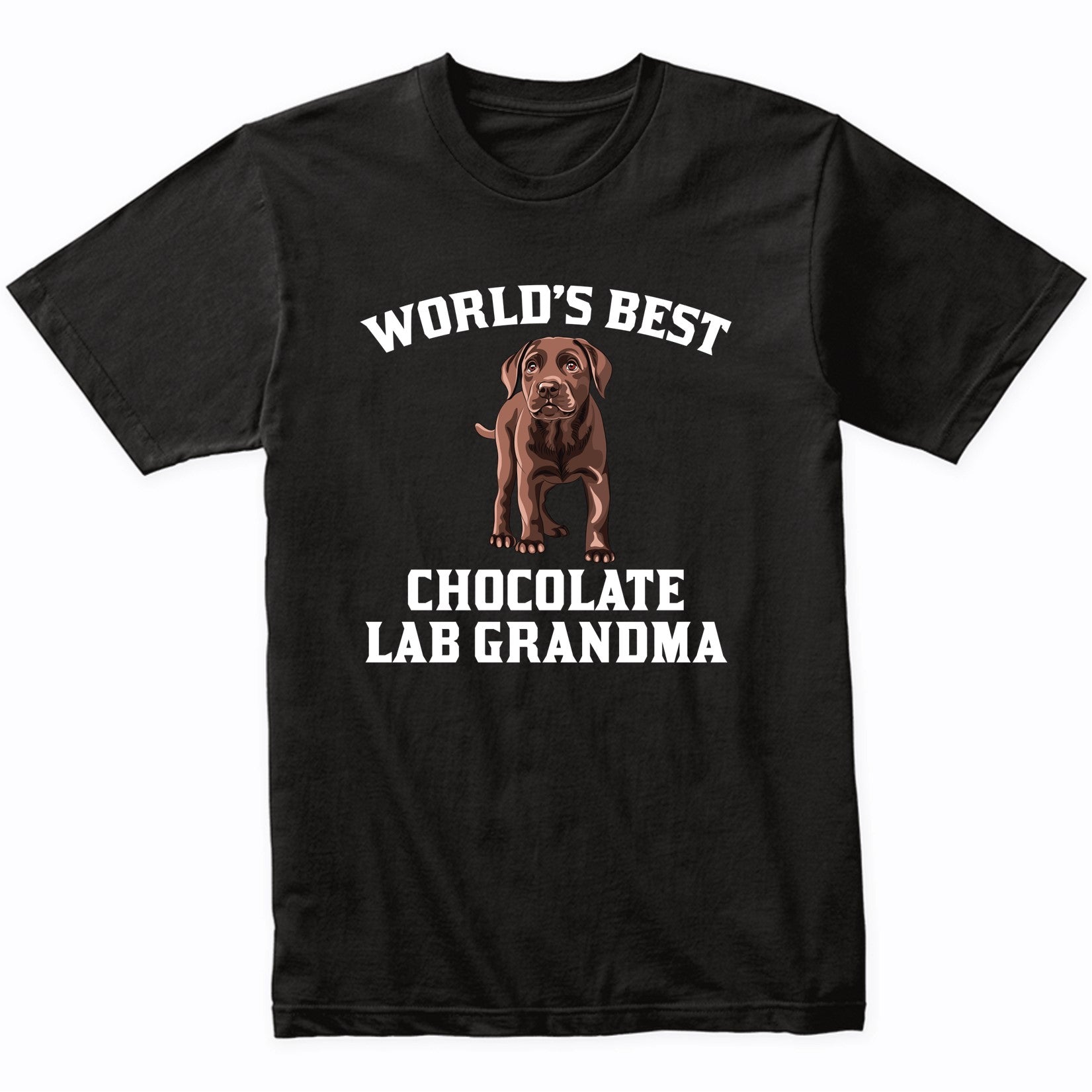 World's Best Chocolate Lab Grandma Dog Graphic T-Shirt