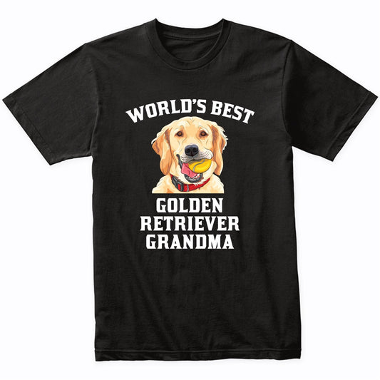 World's Best Golden Retriever Grandma Dog Graphic T-Shirt