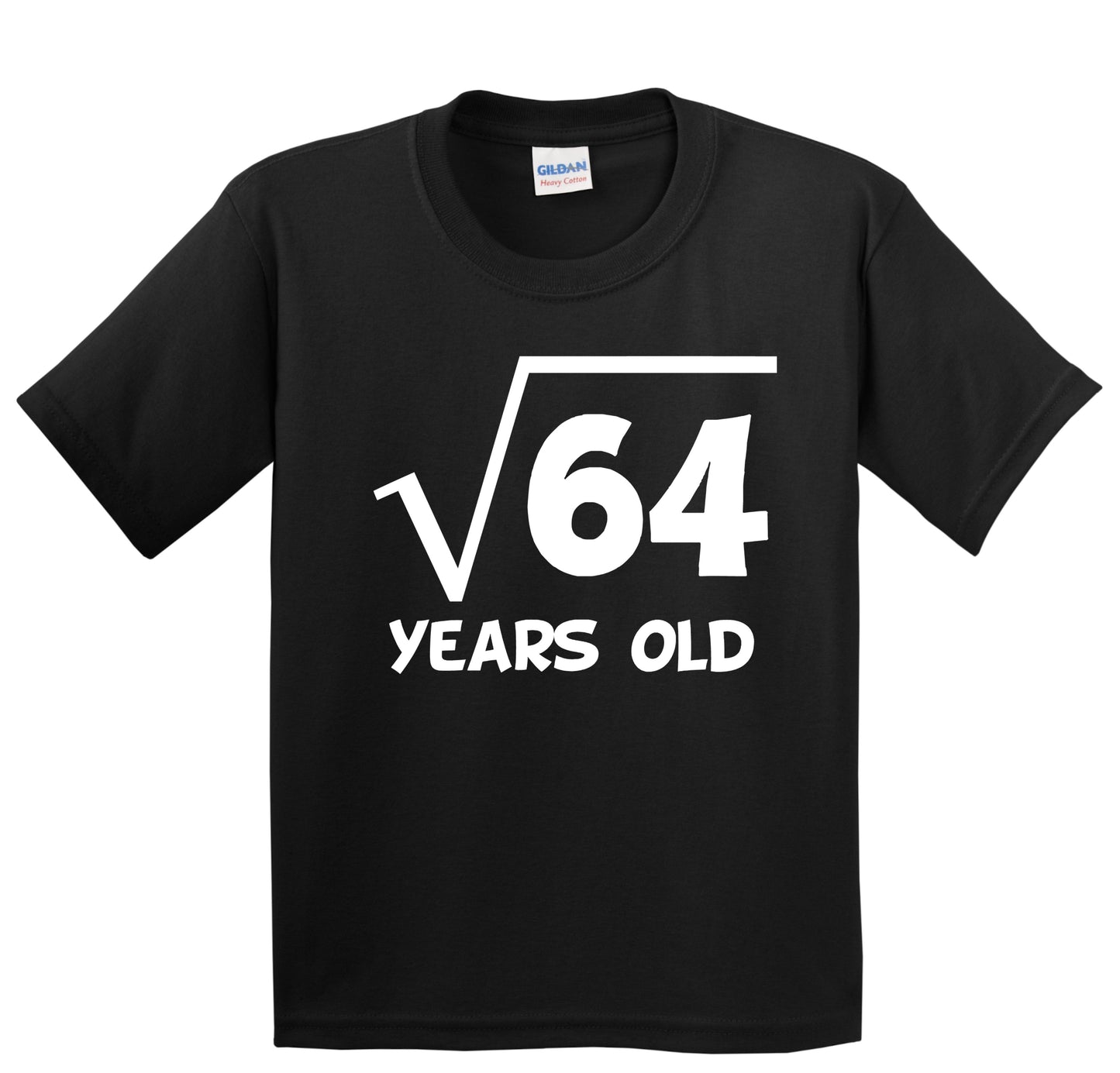 Kids 8th Birthday Shirt Square Root 8 Years Old Math T-Shirt