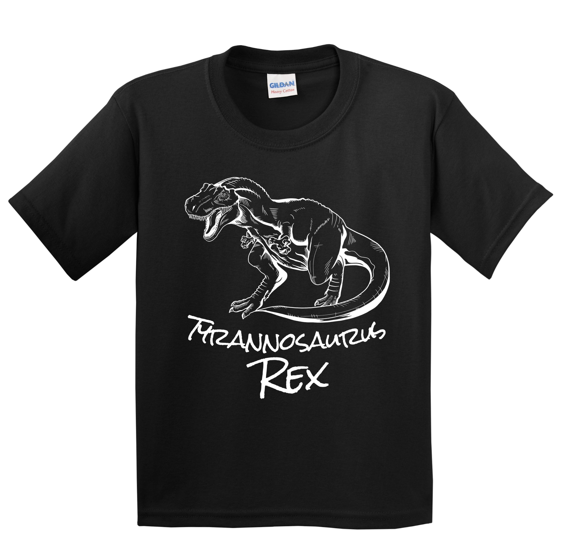 Tyrannosaurus Rex Sketch Cool Prehistoric T-Rex Dinosaur Kids T-Shirt