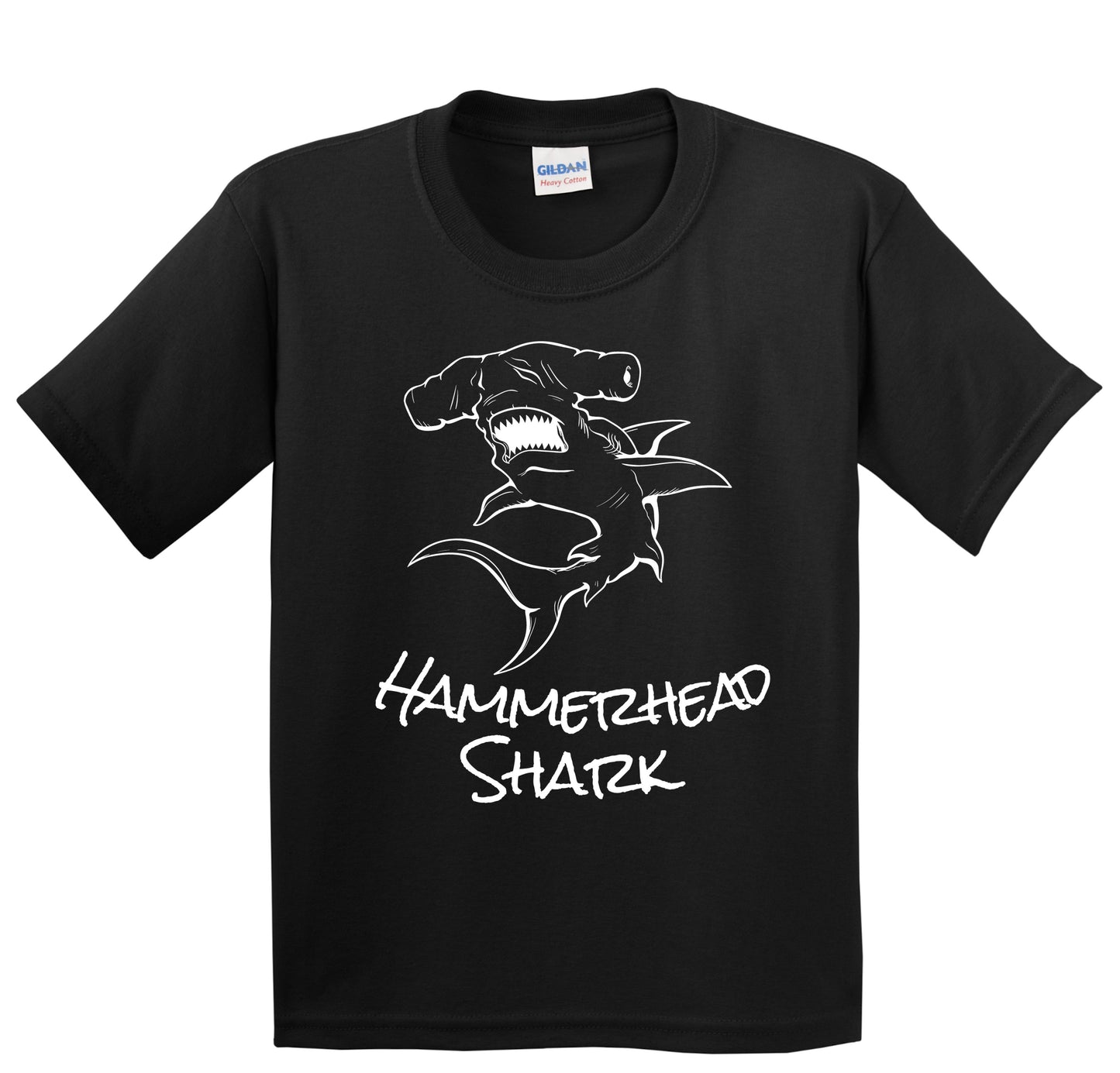 Great Hammerhead Shark Sketch Cool Shark Kids T-Shirt