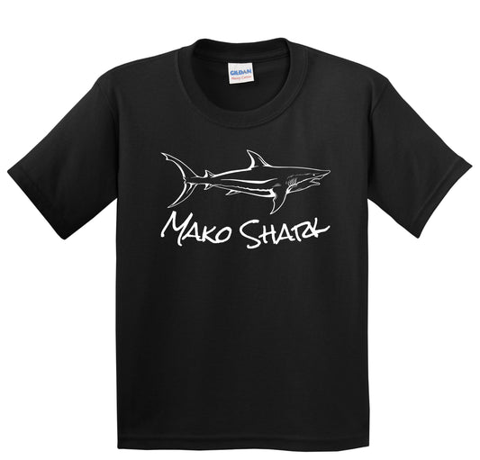 Mako Shark Sketch Cool Shark Kids T-Shirt