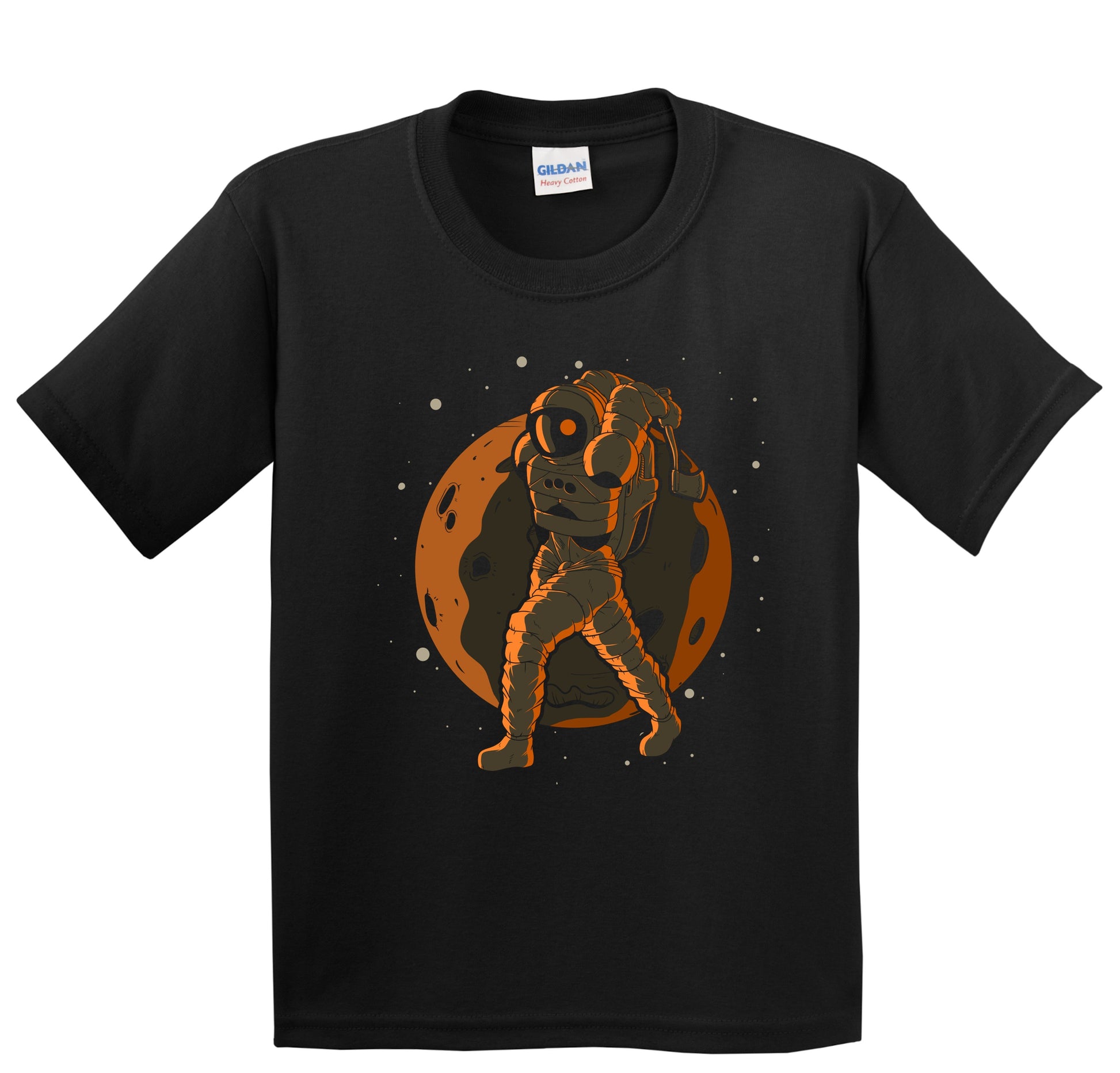 Axe Throwing Astronaut Outer Space Spaceman Kids T-Shirt