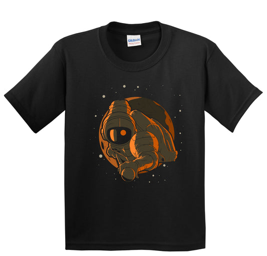 Billiards Astronaut Outer Space Spaceman Kids T-Shirt