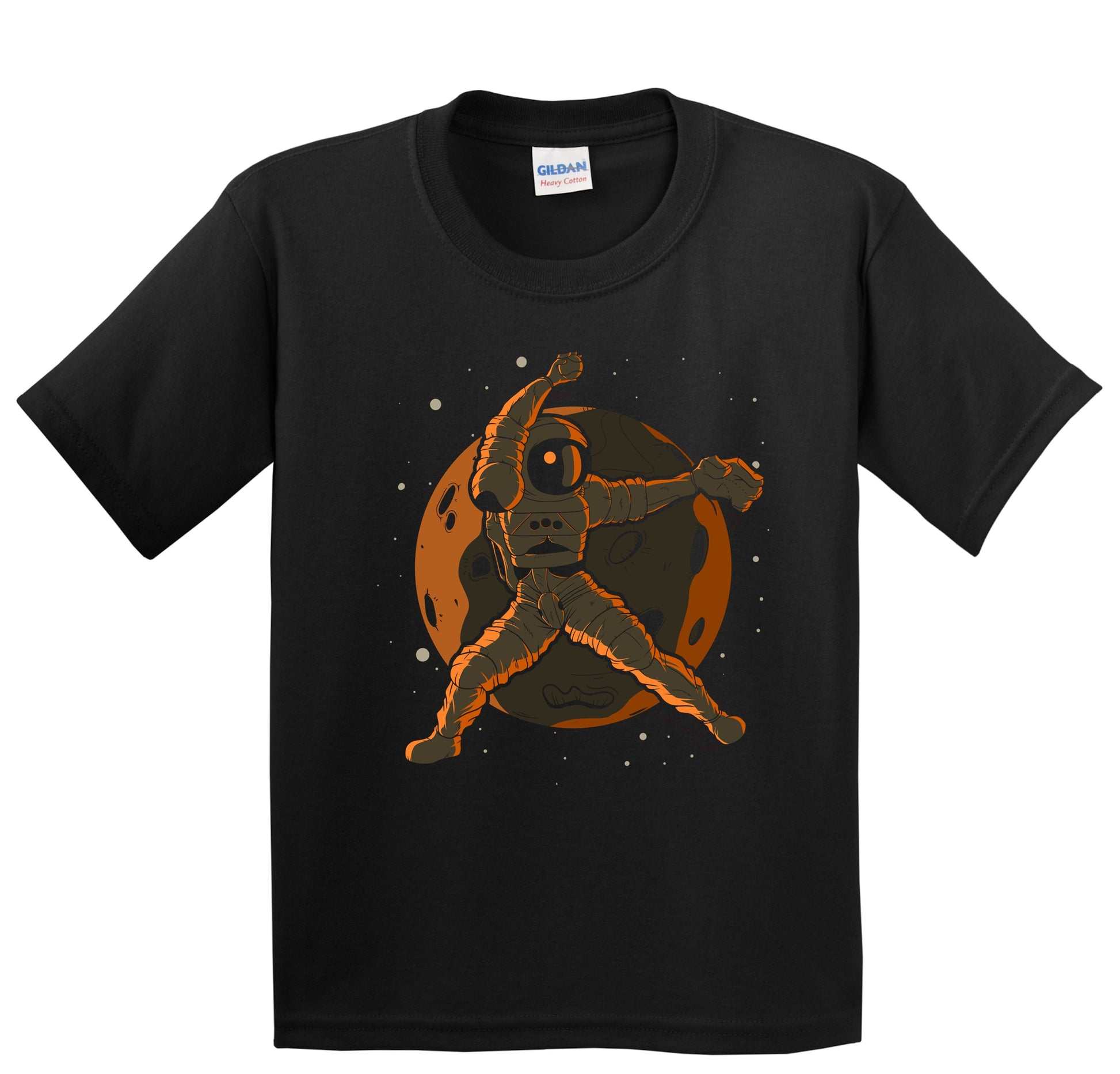 Softball Pitcher Astronaut Outer Space Spaceman Kids T-Shirt