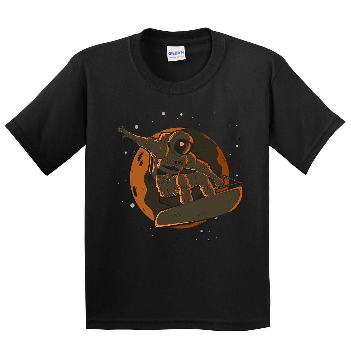 Wakeboarding Astronaut Outer Space Spaceman Kids T-Shirt