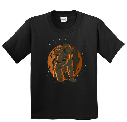 Photographer Astronaut Outer Space Spaceman Photography Youth T-Shirt - Kids Astronaut Shirt