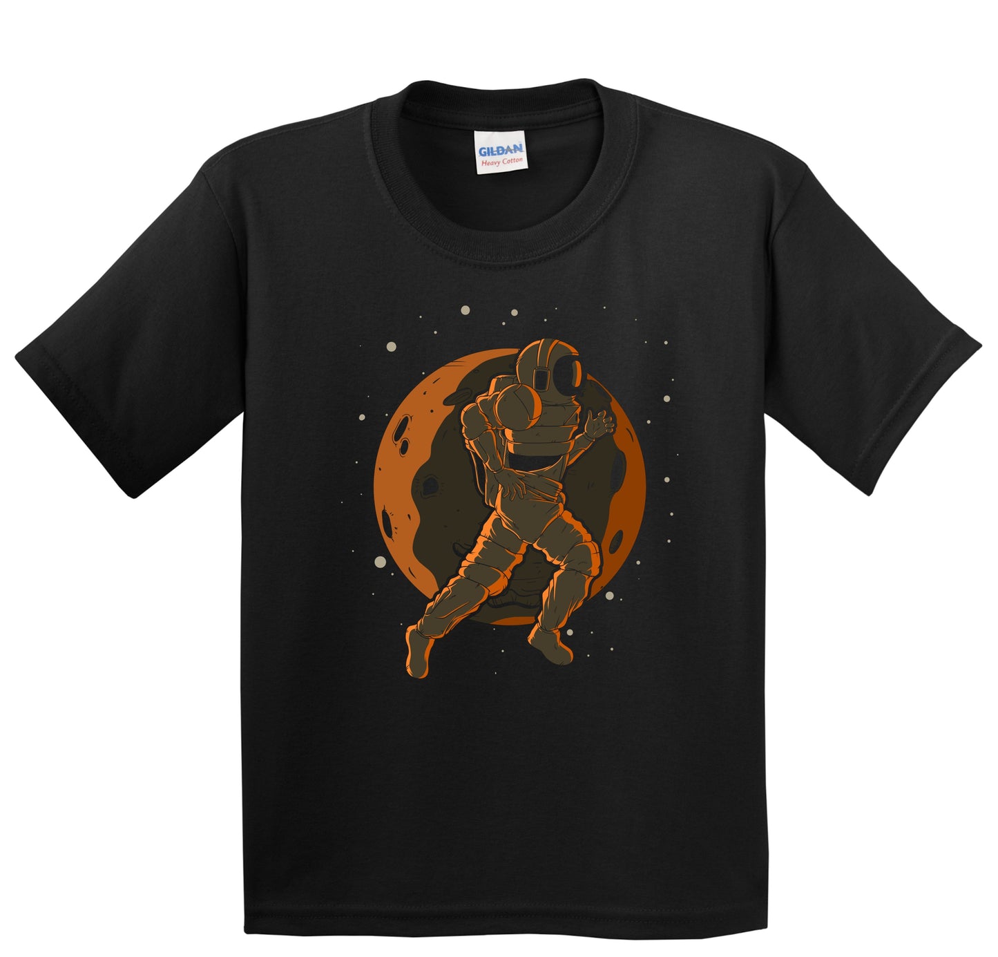 Marathon Runner Astronaut Outer Space Spaceman Running Youth T-Shirt - Kids Astronaut Shirt