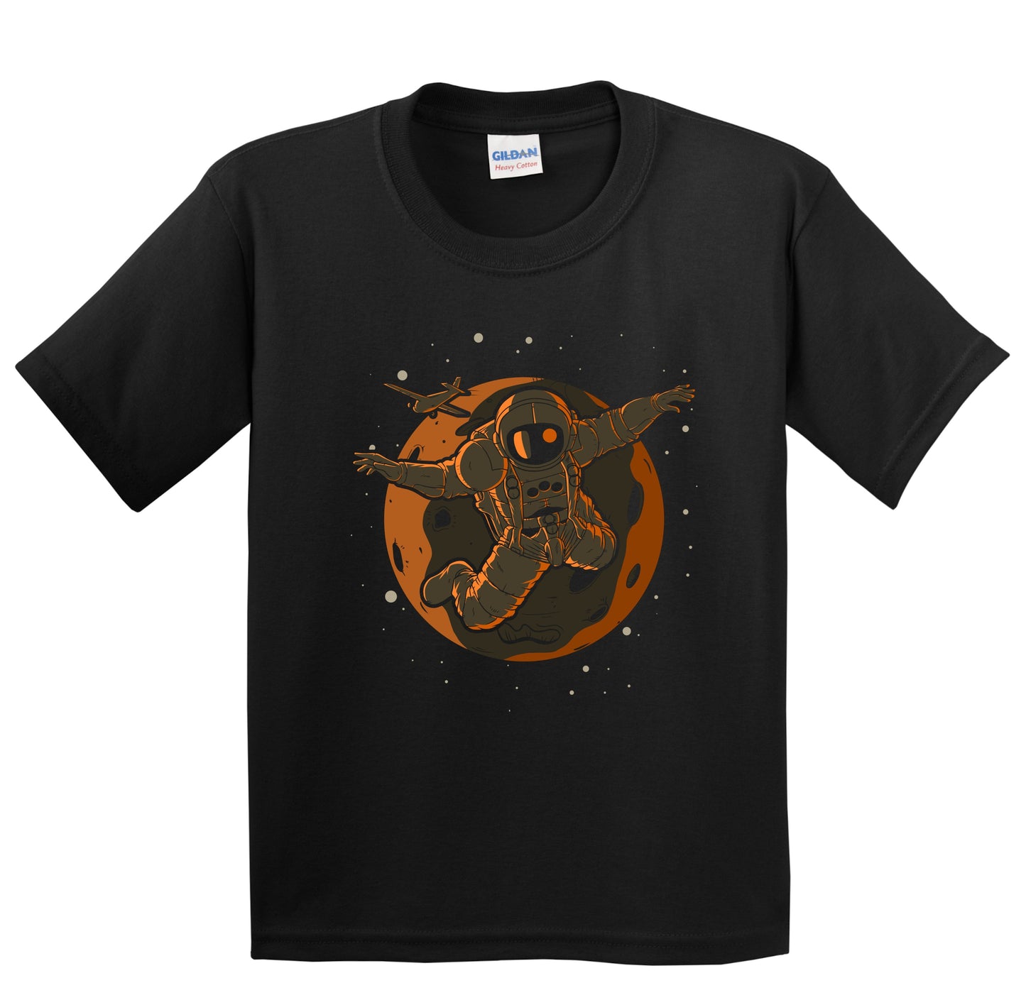 Skydiver Astronaut Outer Space Spaceman Skydiving Youth T-Shirt - Kids Astronaut Shirt