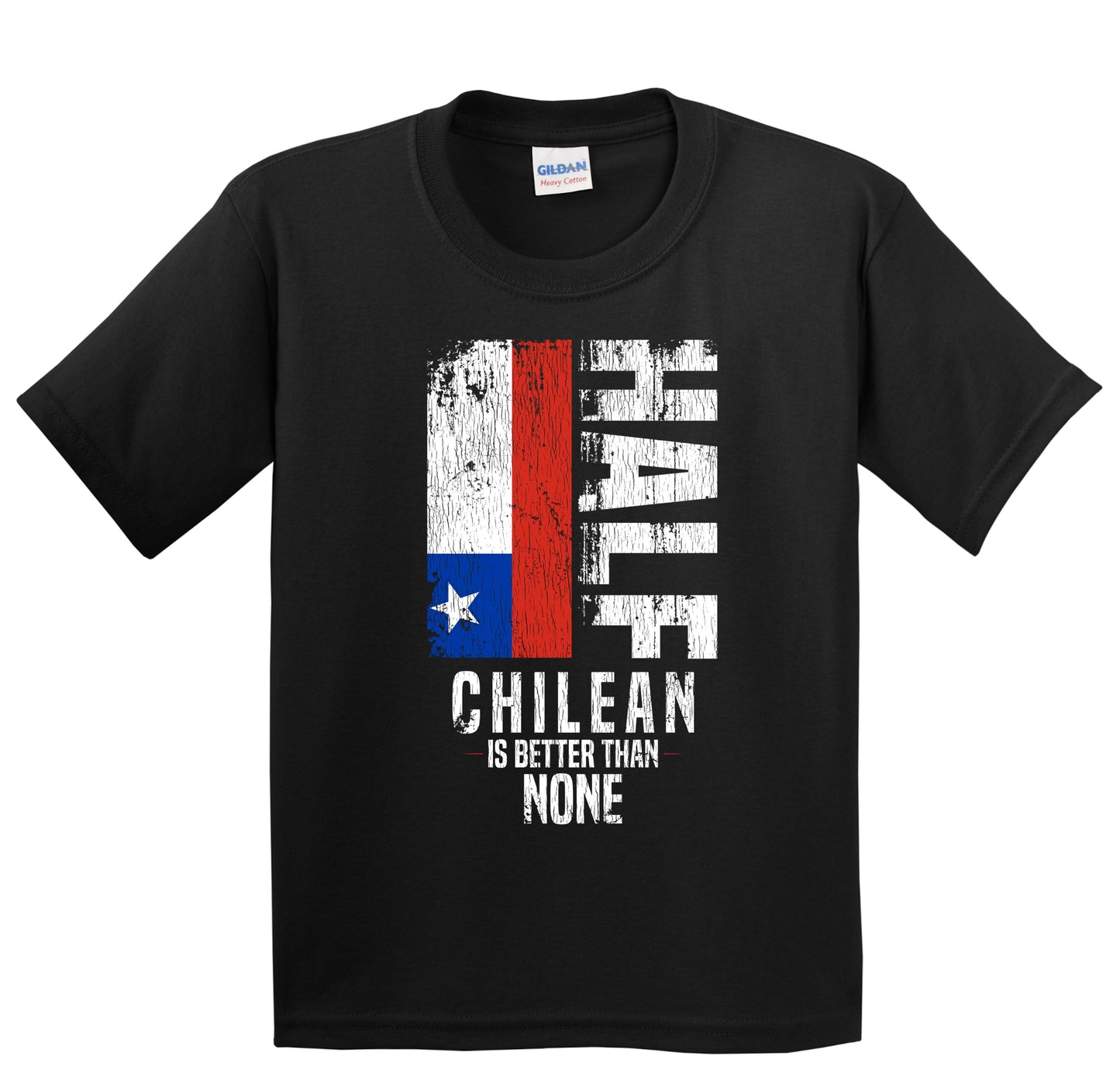 Half Chilean Is Better Than None Funny Chilean Flag Youth T-Shirt