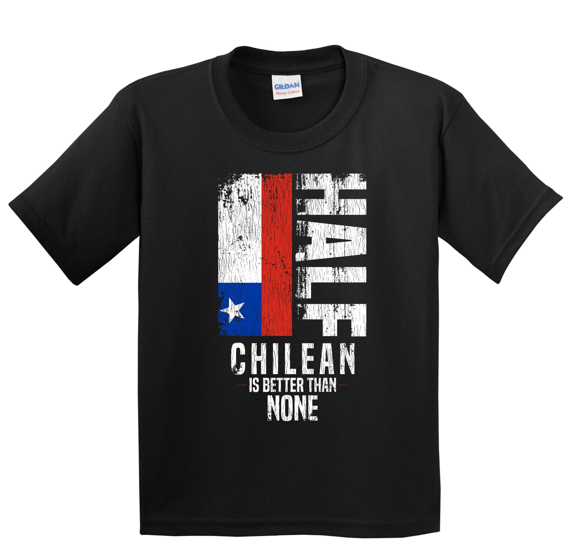 Half Chilean Is Better Than None Funny Chilean Flag Youth T-Shirt