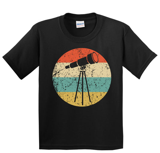 Space Science Telescope Retro Astronomy Astronomer Youth T-Shirt