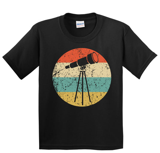 Space Science Telescope Retro Astronomy Astronomer Youth T-Shirt