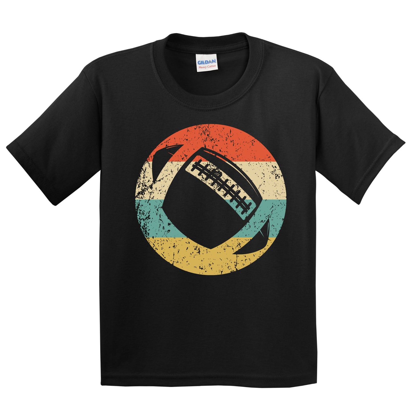 Football Silhouette Retro Sports Youth T-Shirt