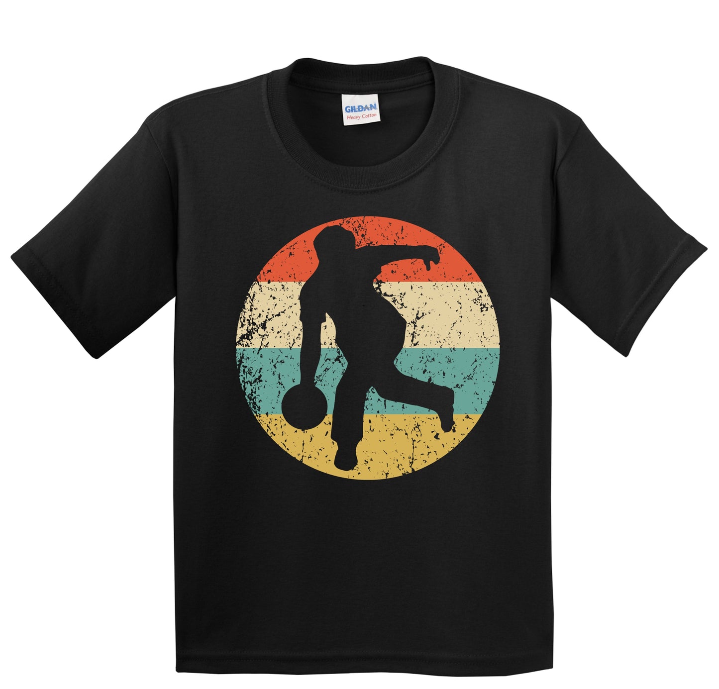 Bowler Bowling Silhouette Retro Sports Youth T-Shirt