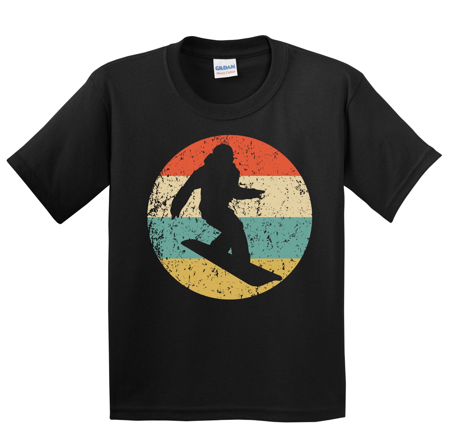 Snowboarding Snowboarder Silhouette Retro Snowboard Youth T-Shirt