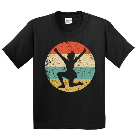 Cheerleading Cheer Silhouette Retro Cheerleader Youth T-Shirt