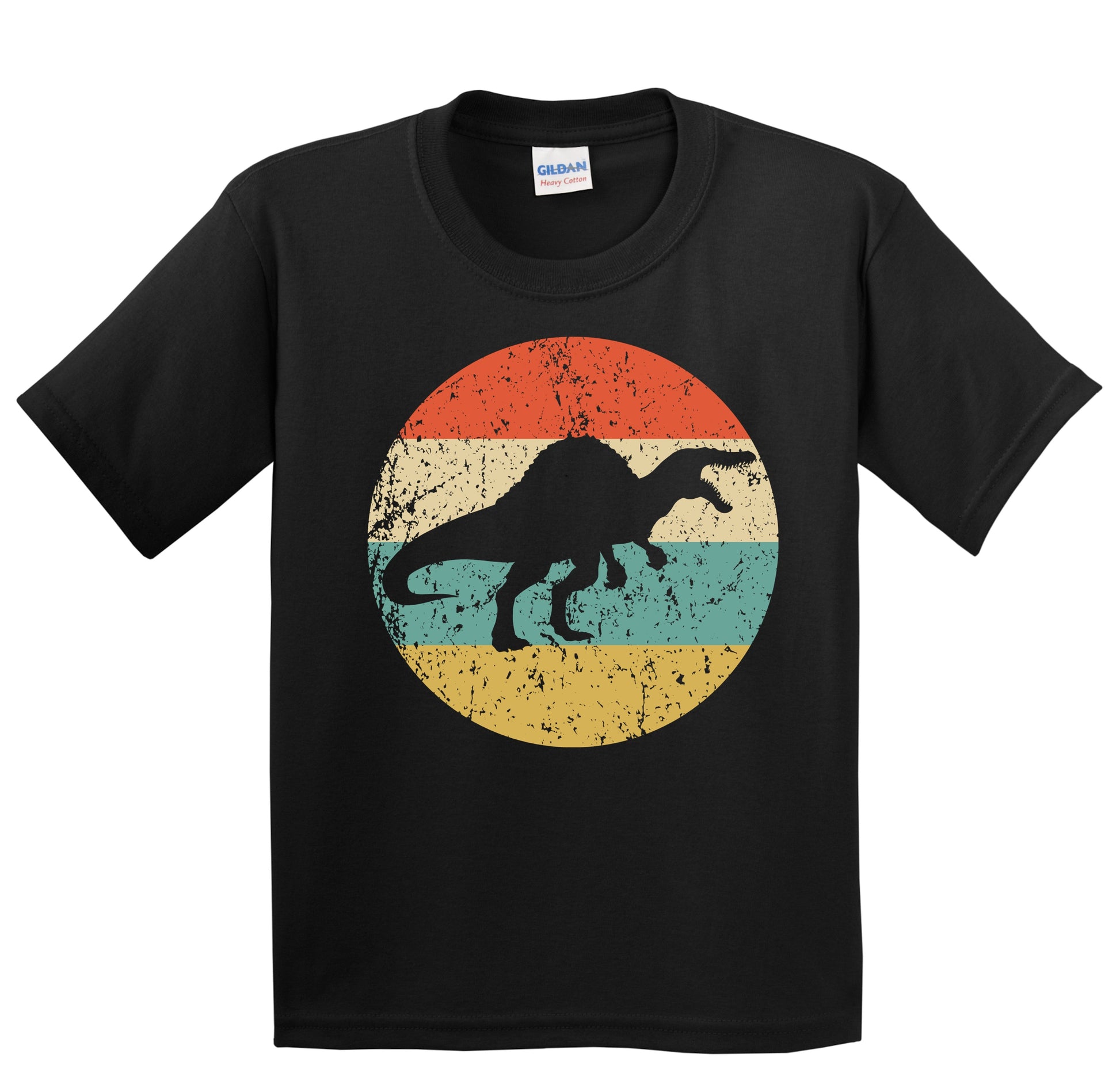 Spinosaurus Silhouette Retro Dinosaur Youth T-Shirt