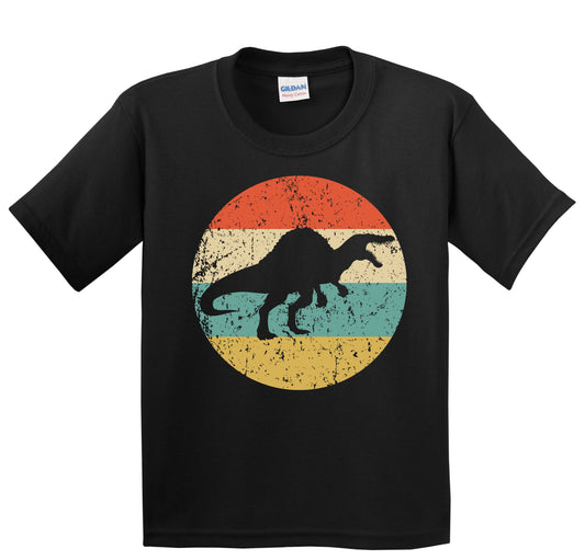 Spinosaurus Silhouette Retro Dinosaur Youth T-Shirt