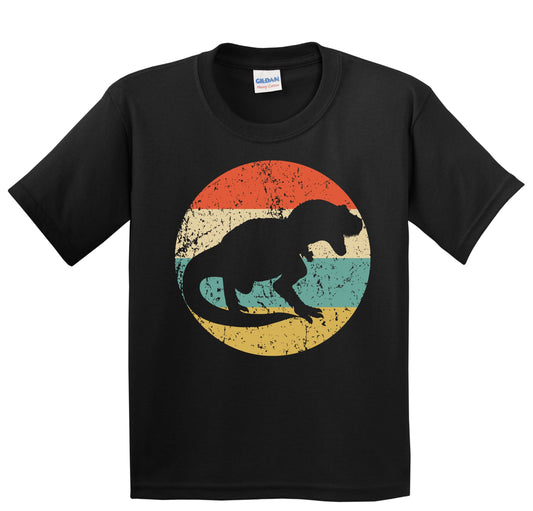 Tyrannosaurus Rex T Rex Silhouette Retro Dinosaur Youth T-Shirt