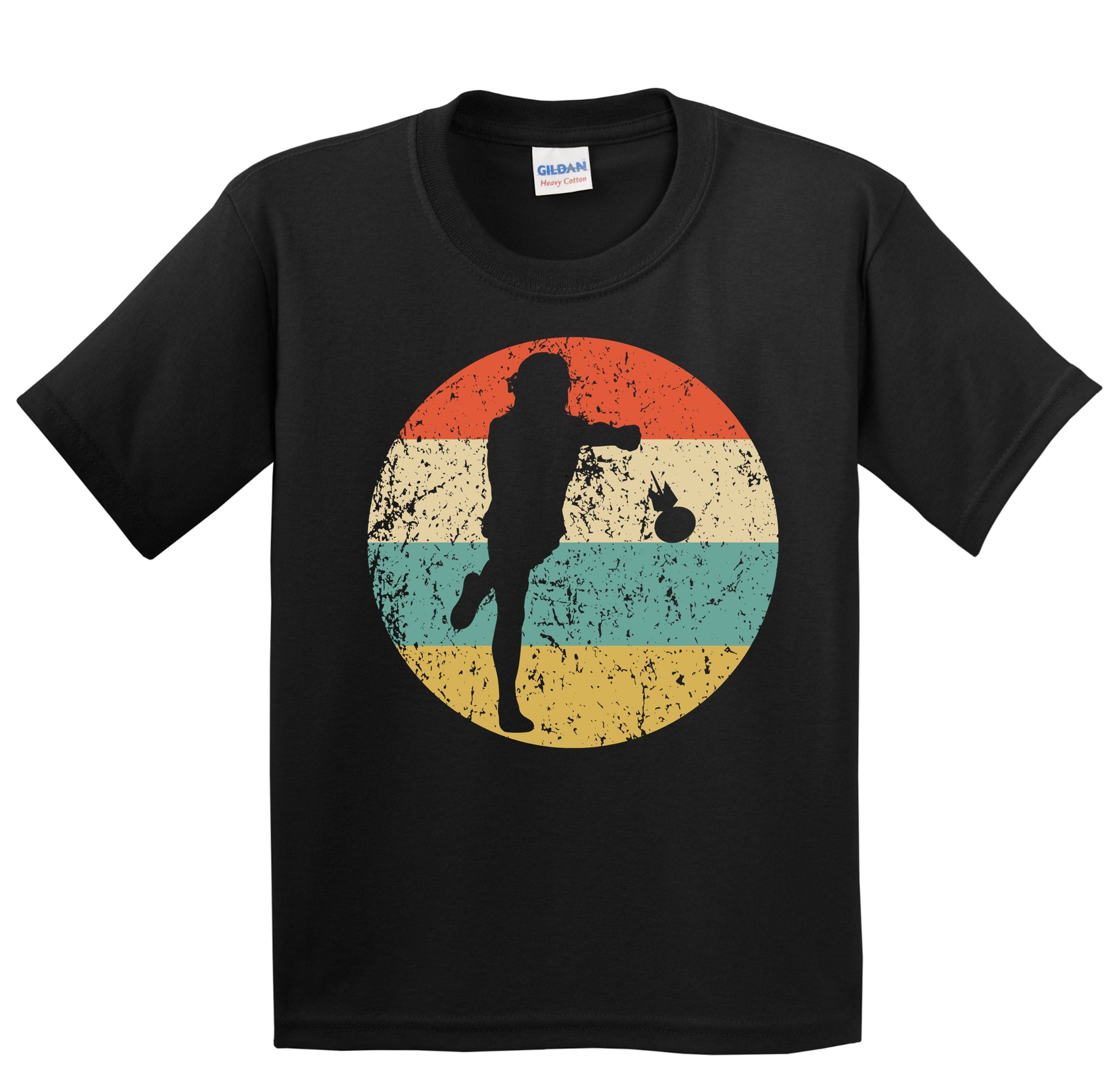 Lawn Darts Player Silhouette Retro Lawn Darts Youth T-Shirt