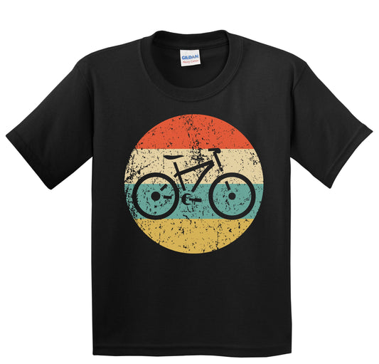 Bicycle Mountain Bike Icon Retro Cycling Youth T-Shirt