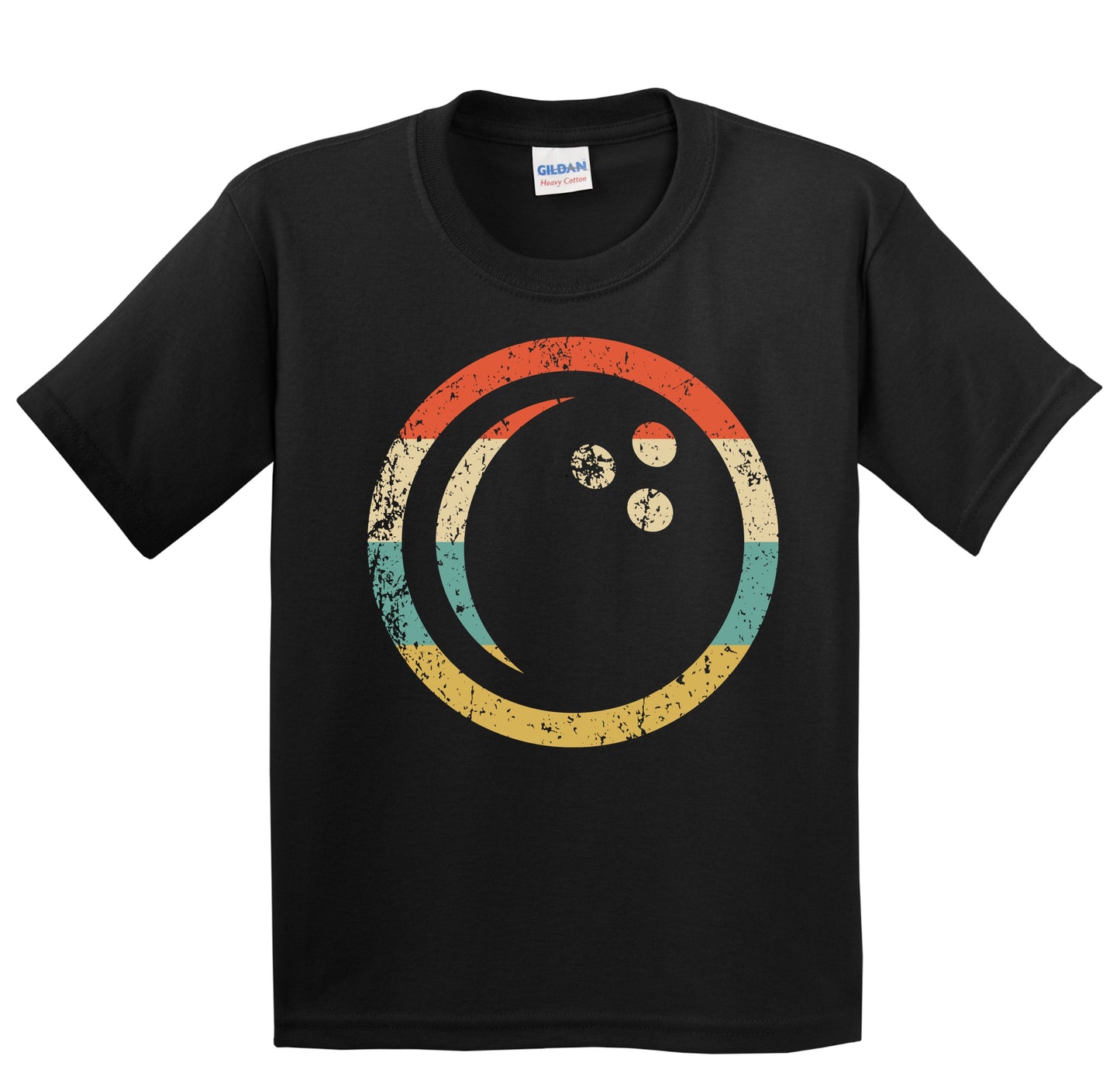 Bowling Ball Icon Retro Bowling Youth T-Shirt