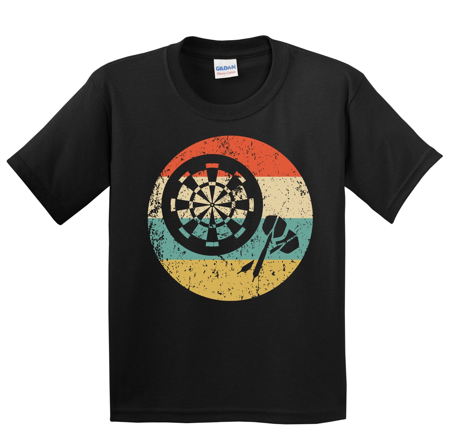 Darts and Dartboard Icon Retro Darts Youth T-Shirt