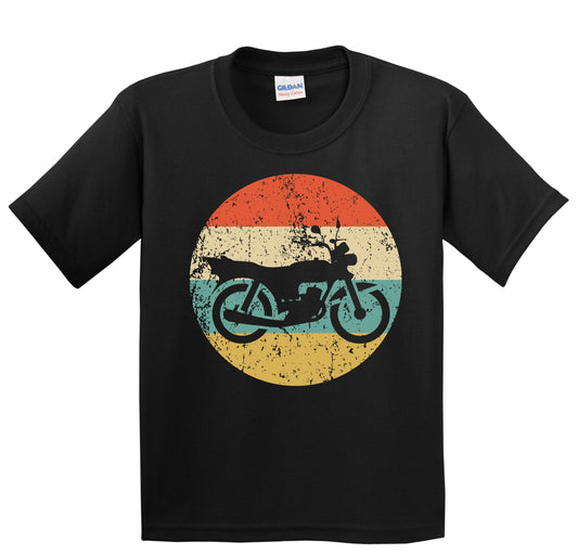 Motorcycle Bike Icon Retro Biker Youth T-Shirt