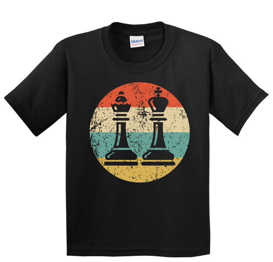 Chess Pieces Icon Retro Chess Youth T-Shirt