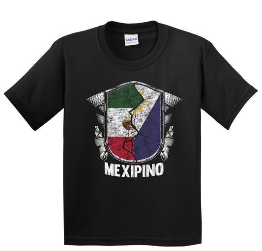 Mexipino Mexico Philippines Flag Half Mexican Half Filipino Youth T-Shirt