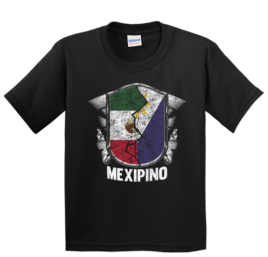 Mexipino Mexico Philippines Flag Half Mexican Half Filipino Youth T-Shirt