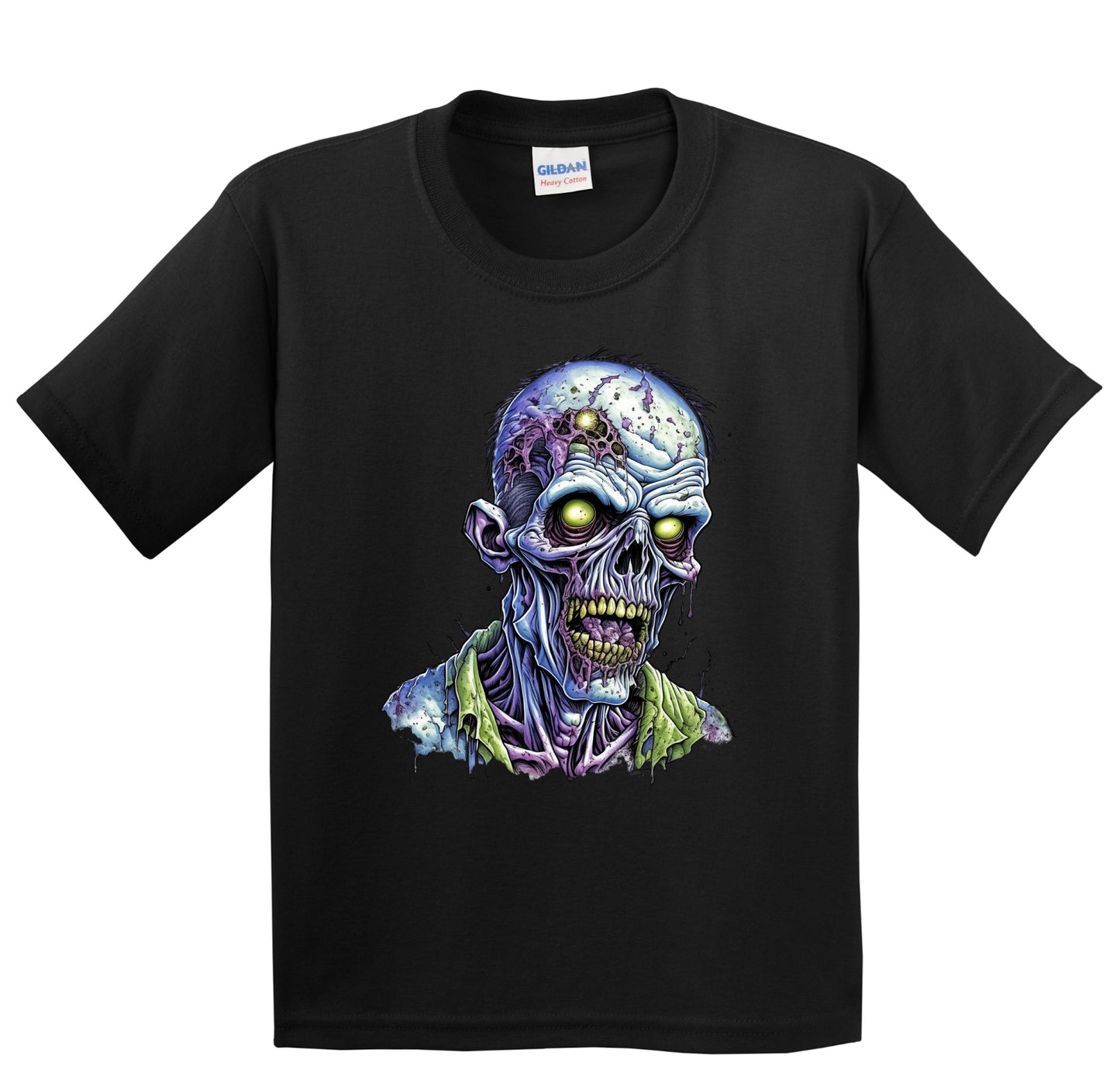 Creepy Zombie Scary Monster Halloween Youth T-Shirt