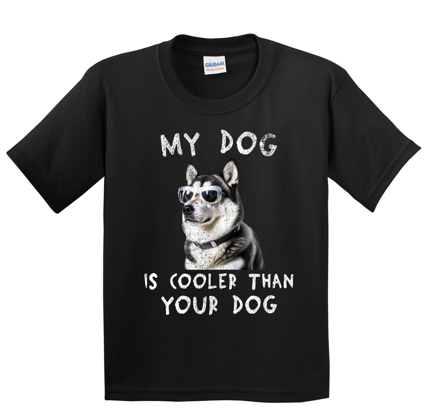 Alaskan Malamute My Dog Is Cooler Than Your Dog Funny Dog Owner Youth T-Shirt