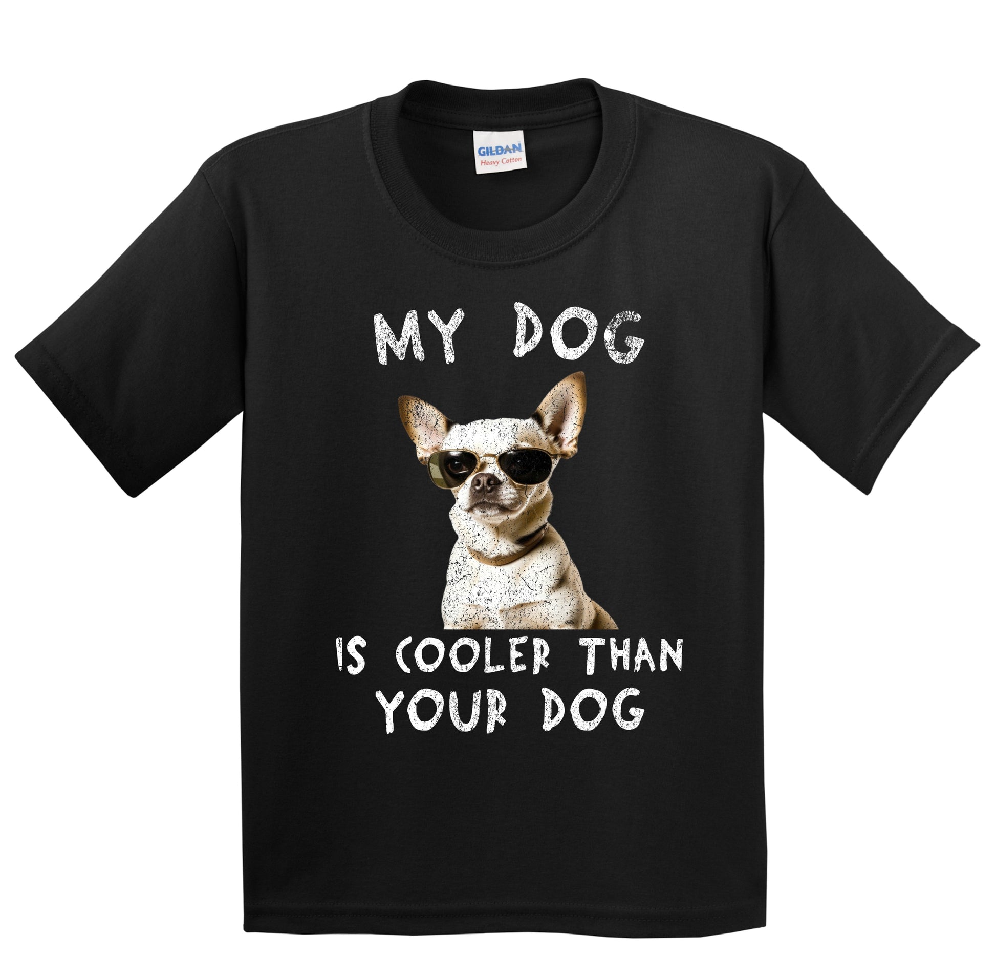 Chihuahua My Dog Is Cooler Than Your Dog Funny Dog Owner Youth T-Shirt