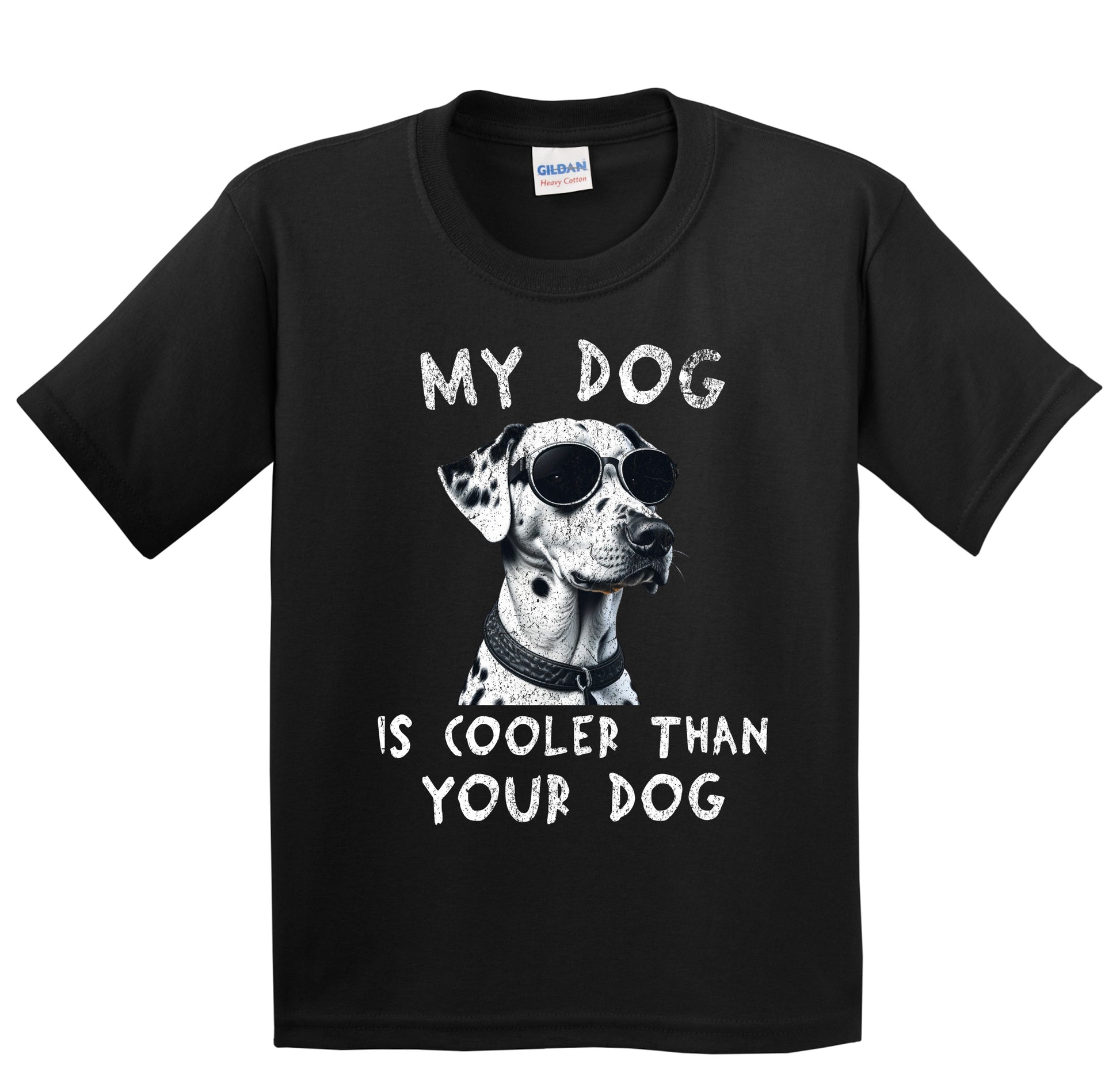 Dalmatian My Dog Is Cooler Than Your Dog Funny Dog Owner Youth T-Shirt